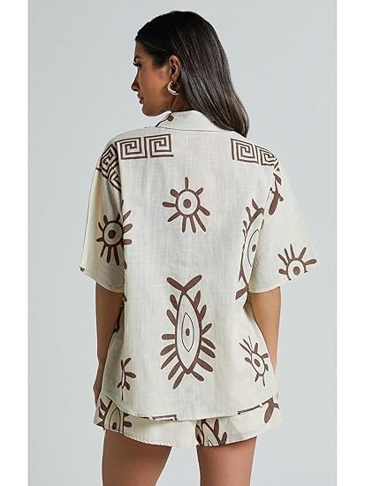 Co-ord Set for Women Stylish | Pajama Set For Women & Girl for Beach & Holiday Look | Night Suit For Woman | Lounge Wear For Women's - Image 2