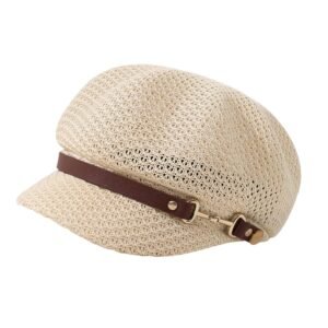 Enakshi® Newsboy Hat Flat Cap Stylish Breathable Beret Cap for Outdoor Camping Travel beige|Clothing, Shoes & Accessories | Womens Accessories | Hats