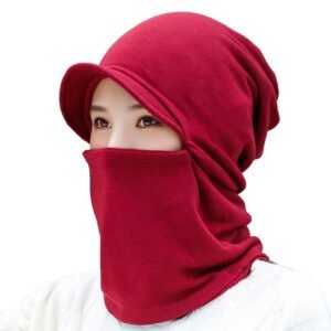 F FABOBJECTS® Women Winter Cap Neck Gaiter Warmer Multifunctional Cloth Mask