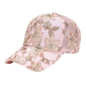 KACHEEG® Women’s Summer Mesh Duckbill Cap – Breathable Lace Flower Baseball Sun Hat