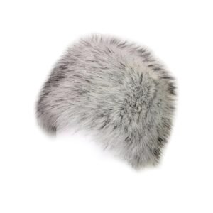 MERISHOPP Winter Faux Fur Hat Headwear Motorcycle Windproof Cossack Russian Ski Cap White Black|Clothing Shoes & Accessories|Womens Accessories|Hats