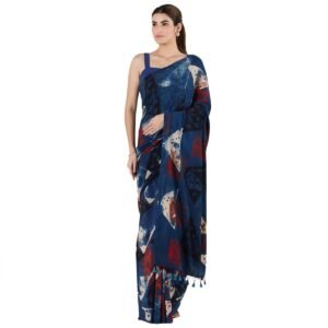 Women's hand painted saree