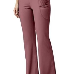 High Waist Wide Leg with Side Pockets || Stretchable Tights || Sports Fitness Activewear Yoga Pants for Women